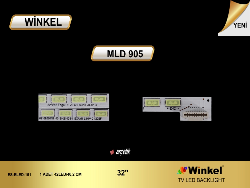 ARÇELİK TV ELED 1 PARÇA
