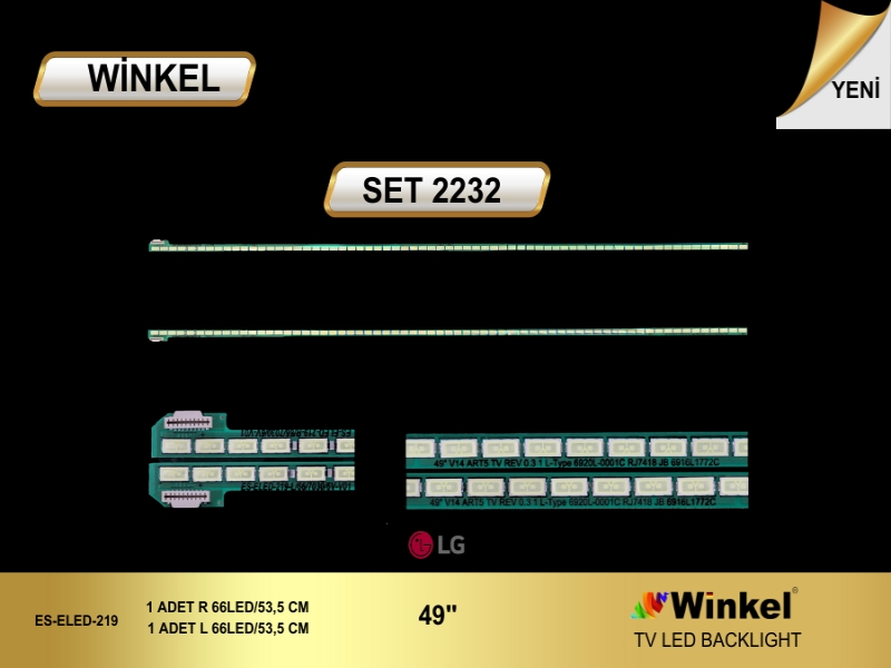 LG TV ELED TAKIMI 2 PARÇA